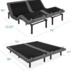 Best Choice Products Ergonomic Twin XL Size Adjustable Bed Frame, Electric Base w/Wireless Remote Control, Nightlight, Massager, 2 USB Ports