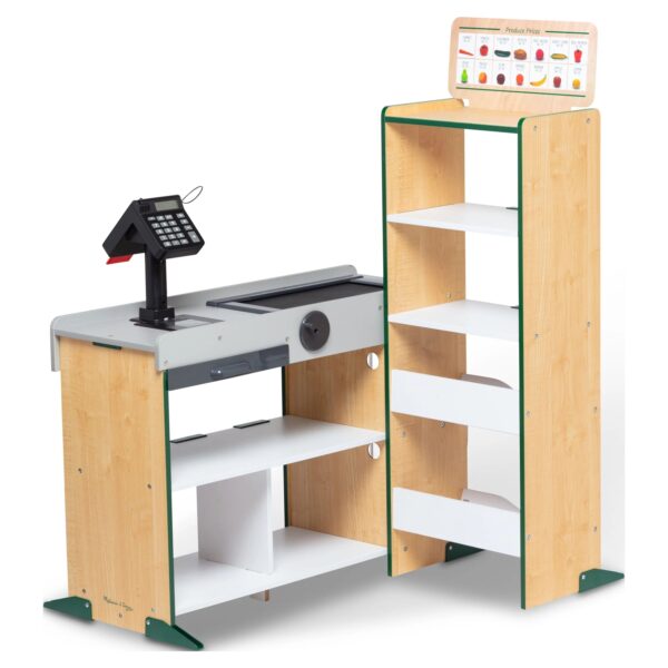 Melissa & Doug Freestanding Wooden Fresh Mart Grocery Store - FSC Certified