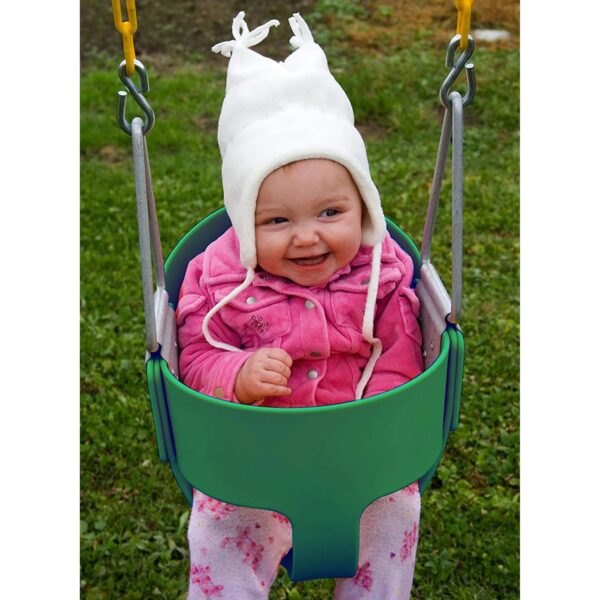 Eastern Jungle Gym Heavy Duty High Back Toddler Bucket Swing Seat, Green