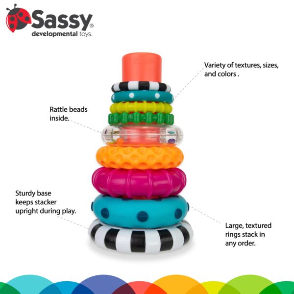Sassy Stacks of Circles Ring Stacker 6 Months old and up