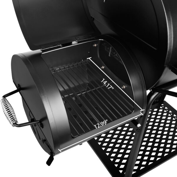 ccc7e06157294693a44e5b445b58ddd8 CC1830FG, Charcoal Grill with Offset Smoker with High Heat-Resistant BBQ Gloves