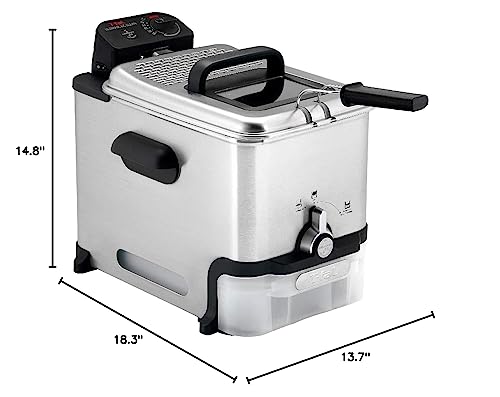 ccd9d08b278644c794bf21a9bca328d9 Ultimate Steel Deep Fryer with Basket 3.5 Liter Oil and 2.6 Pound Food Capacity