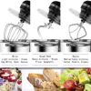 Aucma Stand Mixer, 6.5-QT 660W 6-Speed Tilt-Head Food Mixer, Kitchen Electric Mixer