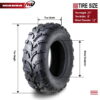 Wanda ATV/UTV Tires 25x8-12 25x8x12 /6PR P373 - 10243, Set 2