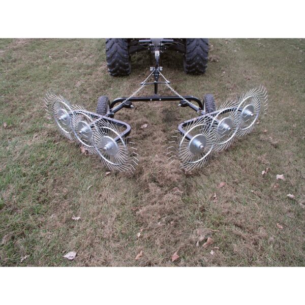 Strongway Acreage Rake - 60in.W, 6 Tine Reels