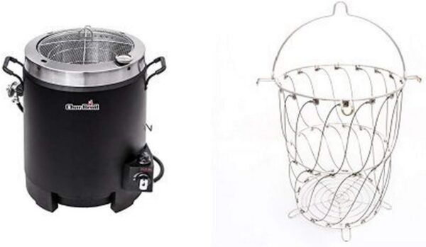 cde02f7c4bd84adda1b0d989c6f6cfa9 Oil-free turkey fryer with basket