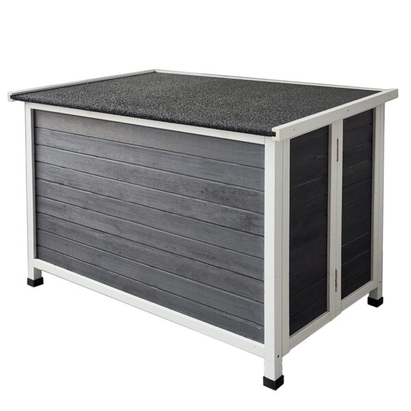 Outdoor Dog House, Large Wooden Waterproof Dog Cage, Windproof Warm Dog Kennel Easy to Assemble