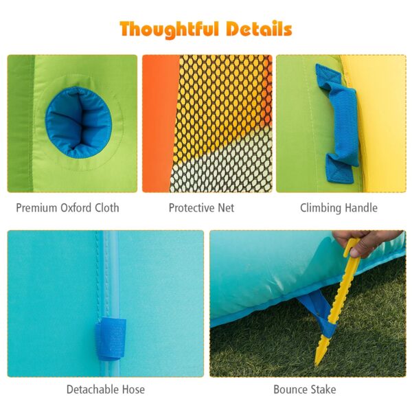 ce892f186a8a49c6891fe4e775f2b183 Costway Kids Bounce House Castle Splash Water Pool Without Blower
