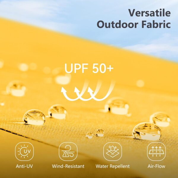 cedac9f396a1451fac09086d3fddbc58 15ft Double Sided Patio Umbrella with Solar Lights, Outdoor Large Umbrellas with Crank Handle and 36 LED Lights, Rectangular Market Umbrella with Base Included for Deck Pool Shade