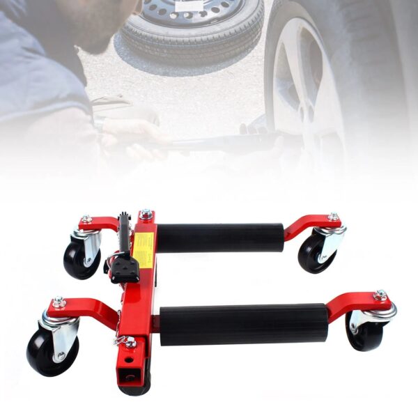 cf5c5b2d5b02448ebb81cee1301883bc 1500lb HYDRAULIC Positioning Car Wheel Dolly Jack Lift Auto Vehicle Moving Hoist