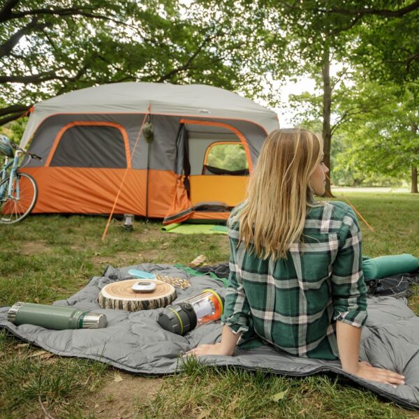 cf7d0e53155c4d5cb7e81d922e9e58c7 CORE Straight Wall Cabin Tents | 10 Person / 11 Person / 12 Person Large Multi Room Family Tents for Car Camping & Outdoor Adventures