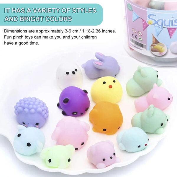 cfba5fbe9bb2485289f237ad73949671 DISEN 24Pcs Mochi Squishy Toys Mini Animal Release Pressure Toys Party Decoration Squishy Toys Christmas Gift for Kids and Adults