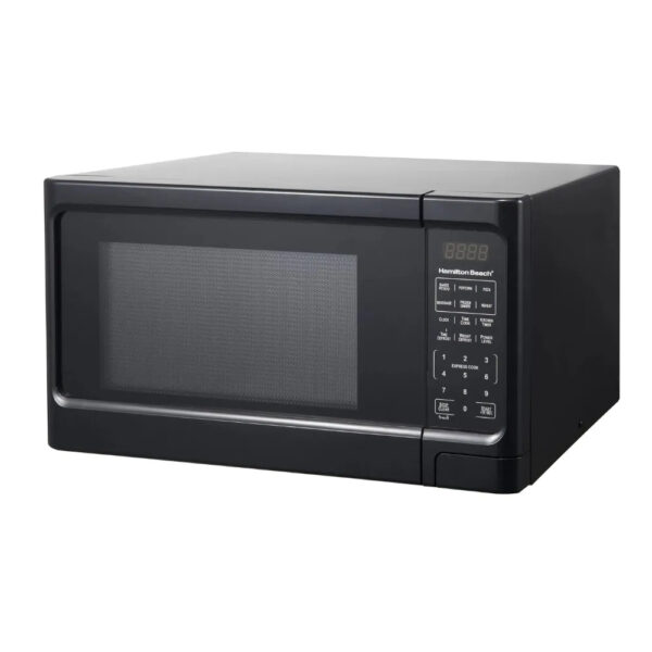 d038fb97b5f340ab9ef3bfc7e7243091 1.1 Cu. Ft. Sleek Black Digital Microwave - Effortless Touchpad Controls
