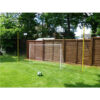 Open Goaaal JX-OGFJ3 Soccer Practice Net Rebounder Backstop with Goal, Junior