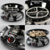 Portable Propane Fire Pit, 21-inch, 58,000 BTU with Fire Pit Cover & Carry Kit, Smokeless Gas Firebowl