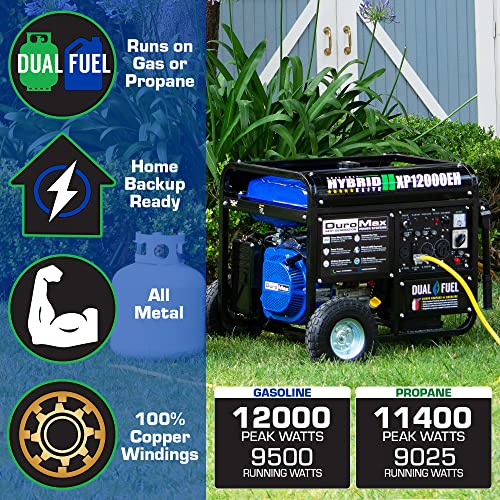 d16cf18faff34eb2aef944910990fc8d XP12000EH Dual Fuel Generator – 12,000W Gas/Propane, 457cc 4-Stroke Engine, EPA/CARB Compliant
