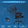Racing Office Computer Video Game Chair, Without footrest, Black