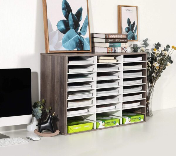 d29b3f7fd1304c0ebf3e430d904631d6 TQVAI Wood Adjustable Literature Organizer