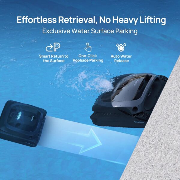d2e9a60d2da746c0adf6d5366268b122 Beatbot AquaSense 2 Cordless Robotic Pool Vacuum Cleaner, Smart Surface Parking, Double-Pass Waterline Scrubbing, Cleans Floor, Walls, and Waterline, Above & In-Ground Pools up to 3,230 sq.ft - Blue
