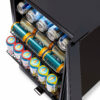 NewAir - 126-Can Beverage Cooler with Glass Door, Adjustable Shelves, 7 Temperature Settings and Lock - Black