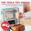 Dash Everyday Stainless Steel Bread Maker up to 1.5lb Loaf, Programmable, 12 Settings + Gluten Free & Automatic Filling Dispenser