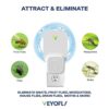 VEYOFLY Flying Insect Trap, Fruit Fly Traps for Indoors, (Pack of 2 - White)