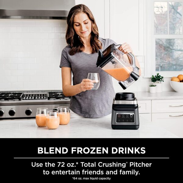 d3efd5da07914418b69043e92849717d BN801 Professional Plus Kitchen System, 1400 WP, 5 Functions for Smoothies, Chopping, Dough & More with Auto IQ, 72-oz.* Blender Pitcher, 64-oz. Processor Bowl, (2) 24-oz. To-Go Cups, Grey