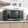 Air Fryer Combo 8-in-1 Countertop Microwave Oven, with Convection, Broil, Odor Removal Mode, 12.4" Position Memory Turntable, Child-Lock, 1.0 Cu.ft, Black Stainless Steel, ML2-EC10SA(BS)