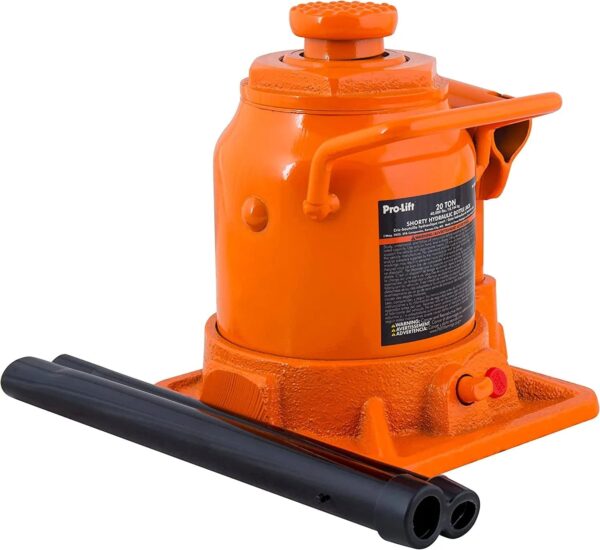 d5f5d6a7490b46849b7b70f078635143 20 Ton Shorty Hydraulic Bottle Jack - Portable Car Jack 40000 Lbs Capacity with Pump Handle for Car Sedans SUV