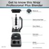 BN801 Professional Plus Kitchen System, 1400 WP, 5 Functions for Smoothies, Chopping, Dough & More with Auto IQ, 72-oz.* Blender Pitcher, 64-oz. Processor Bowl, (2) 24-oz. To-Go Cups, Grey
