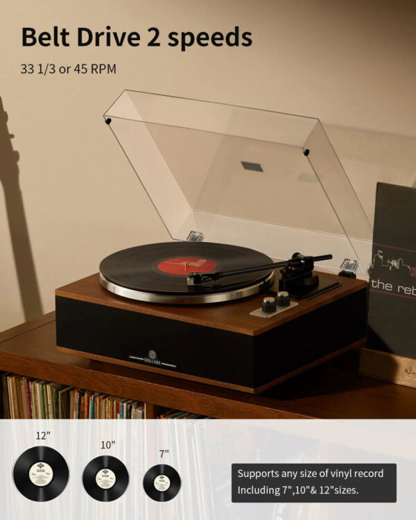d6c477be2ff64b179b651c08bf4abbf3 ANGELS HORN Vinyl Record Player Built in Speakers