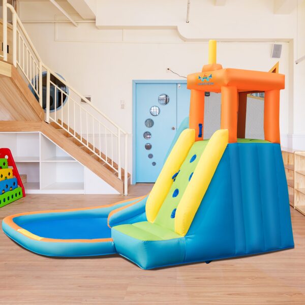 d724fd2bf23e434fa4dd7c64c616832d Costway Kids Bounce House Castle Splash Water Pool Without Blower