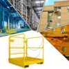 KUAFU 36x36 Forklift Safety Cage Heavy Duty Steel Forklift Man Basket 1200 LBS