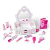 Melissa & Doug Wooden Beauty Salon Play Set With Vanity and Accessories (18 pcs) - FSC Certified