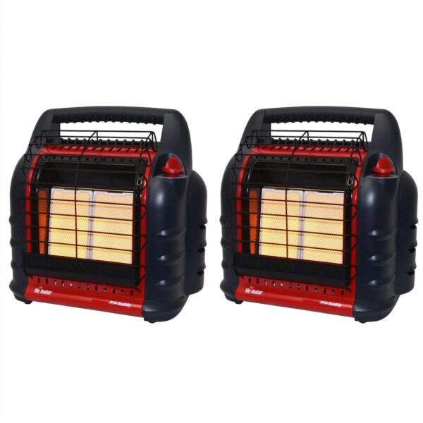 Mr. Heater Big Buddy 4,000 to 18,000 BTU Portable LP Gas Heater (2 Pack)