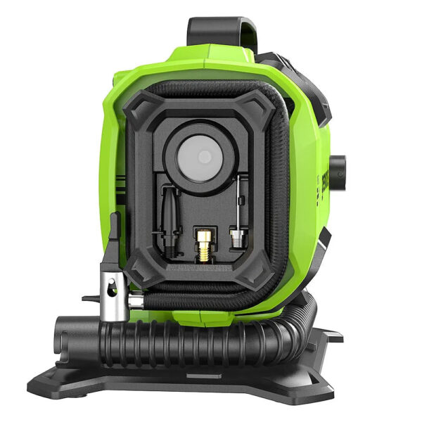d7dd67abd89047fa951569edb60171e1 24 Volt Battery Powered 160-PSI Inflator with 2.0 Ah USB-C Battery & Charger - Green
