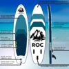 Roc Inflatable Stand Up Paddle Boards 10 ft 6 in with Premium SUP Paddle Board Accessories, Wide Stable Design, Non-Slip Comfort Deck for Youth & Adults