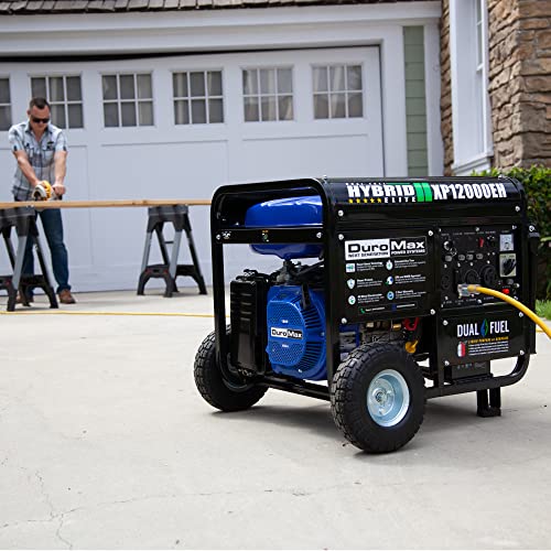 d81286773f774507b31f84f46677c271 XP12000EH Dual Fuel Generator – 12,000W Gas/Propane, 457cc 4-Stroke Engine, EPA/CARB Compliant