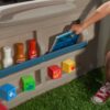 Step2 Charming Cottage Brown Toddler Plastic Playhouse for Kids Outdoor Toys