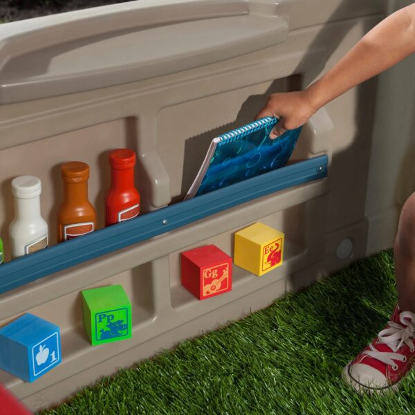 Step2 Charming Cottage Brown Toddler Plastic Playhouse for Kids Outdoor Toys