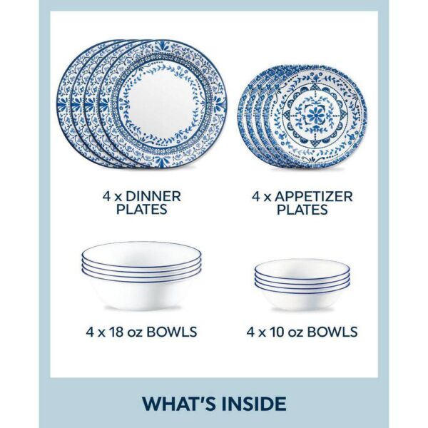 d8e4200e5e4243ef9038087ed21164ec Corelle Portofino 16-Piece Dinnerware Set 1148572