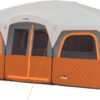 CORE Straight Wall Cabin Tents | 10 Person / 11 Person / 12 Person Large Multi Room Family Tents for Car Camping & Outdoor Adventures