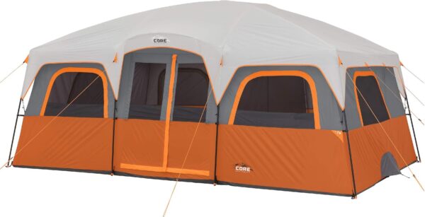 d96d511d5e6145b48e764c3c45254077 CORE Straight Wall Cabin Tents | 10 Person / 11 Person / 12 Person Large Multi Room Family Tents for Car Camping & Outdoor Adventures