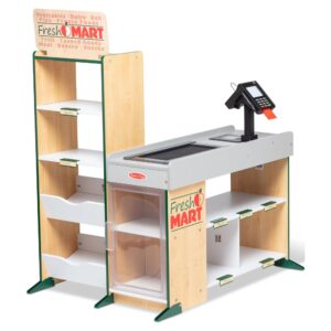 Melissa & Doug Freestanding Wooden Fresh Mart Grocery Store - FSC Certified