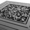 Mr. Bar-B-Q - Outdoor Fire Pit with Steel Mantel - Black