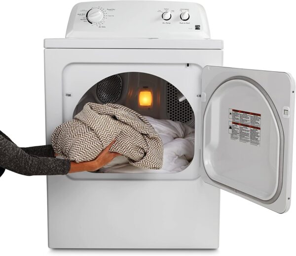 d9ffc1ef3ba94f8fbb846af198778d76 Kenmore 29′′ Front Load Electric Dryer with Wrinkle Guard and 7.0 Cubic Ft. Total Capacity, White