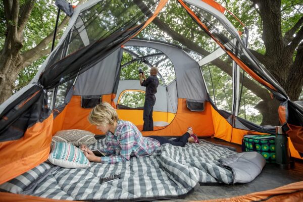 da090b15054b4ebdaf2a509c9954b3e4 CORE Straight Wall Cabin Tents | 10 Person / 11 Person / 12 Person Large Multi Room Family Tents for Car Camping & Outdoor Adventures