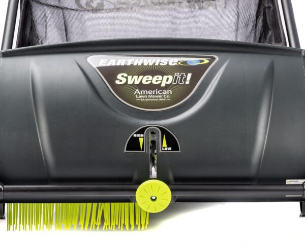 da1b42ffe5c14b249a09e04be2de410d 21-Inch Width Leaf & Grass Push Lawn Sweeper, Black