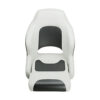 Seamander S1043 series Premier Pontoon Furniture Bucket Seat, Captain Seat, Colors White/Charcoal