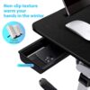 SAIJI X-Large Adjustable Laptop Table with Storage Drawer